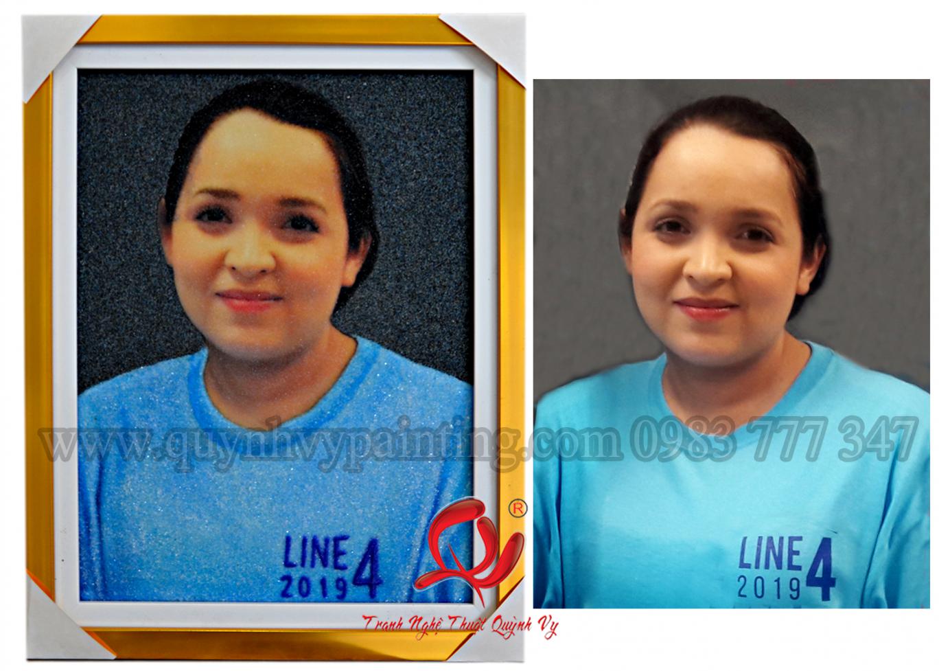 Đá Quý Chân Dung 1 người 30 x 40