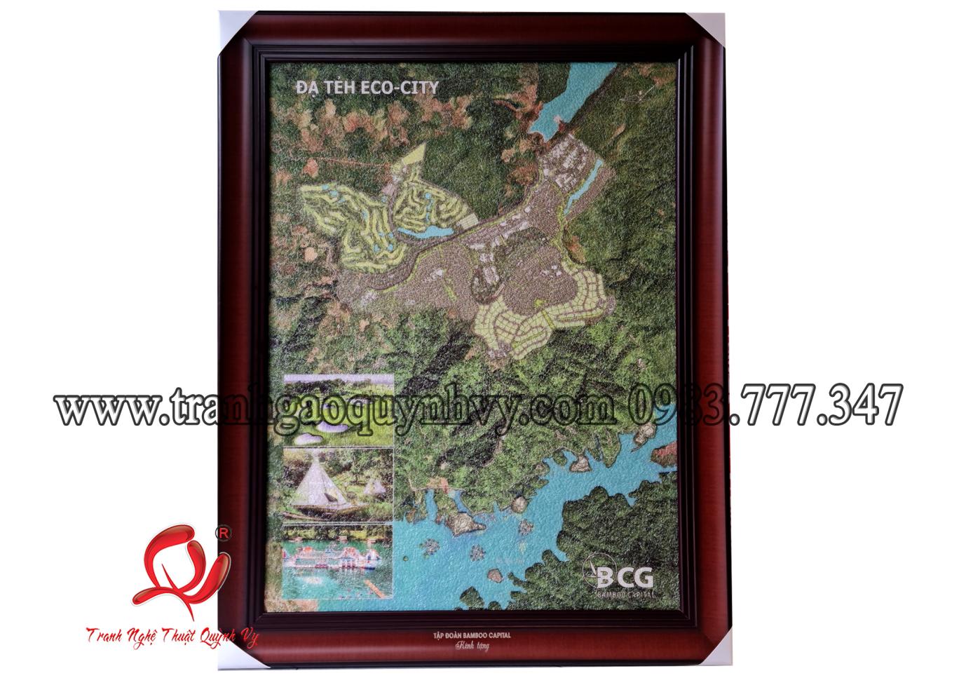 Tranh Bản Đồ - Logo BCG 60 x 80