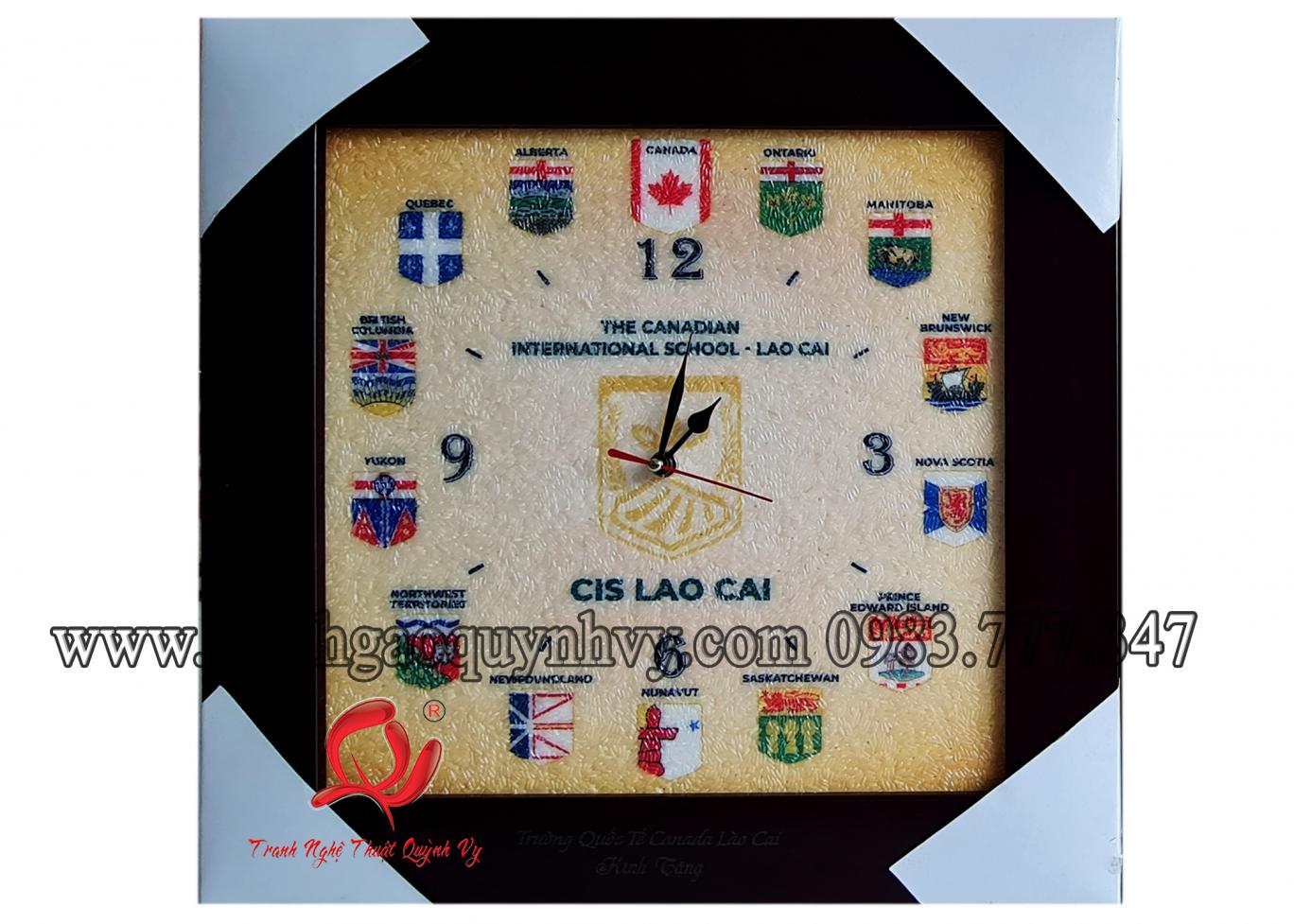Tranh Đồng Hồ - Logo - 30 x 30