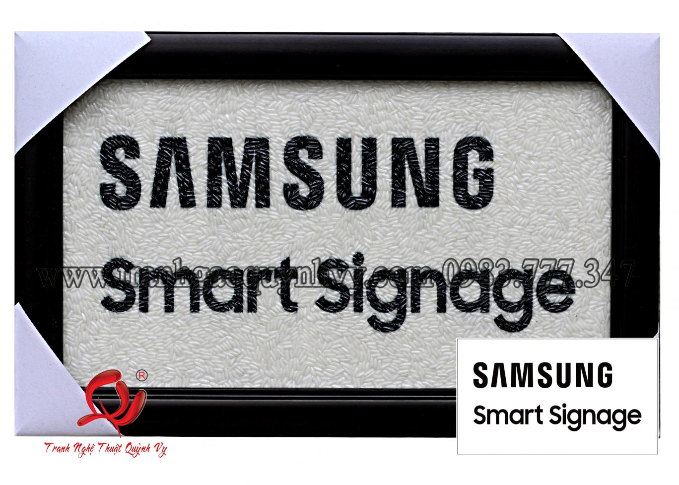 Tranh Gạo Logo Samsung 16 x 25