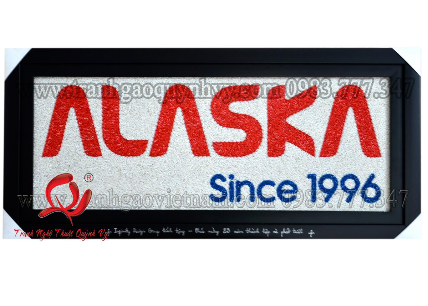 Tranh Gạo Logo ALASKA