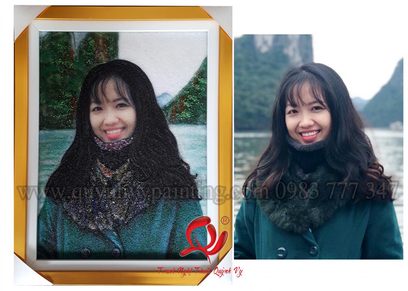 Đá Quý Chân Dung 1 người 30 x 40