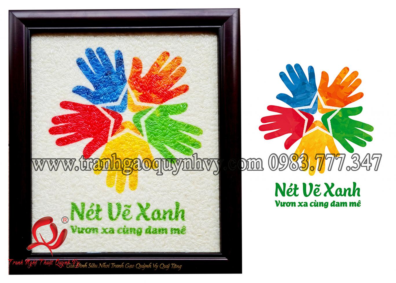 Logo Nét Vẽ Xanh - 20 x 24