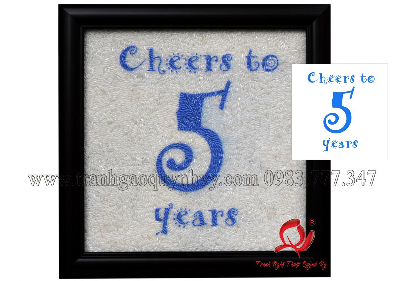 Tranh Gạo Màu - Logo 20 x 20