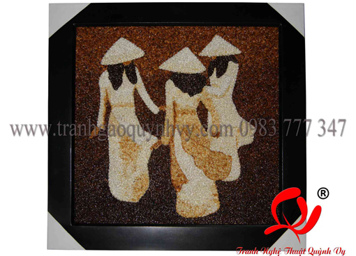   Áo Dài VN - NTG12  Bức tranh đã đồng hành cùng Hoa Khôi Thể Thao 2012 - Lại Hương Thảo tại cuộc th